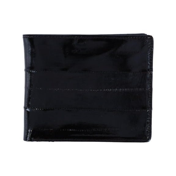 CTM  Eel Skin Leather Bifold Wallet with Coin Pouch (Men)