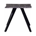thumbnail image 2 of Chad 24 Inch Side End Table, Dark Gray Acacia Wood Top, Black Angled Legs- Saltoro Sherpi, 2 of 5