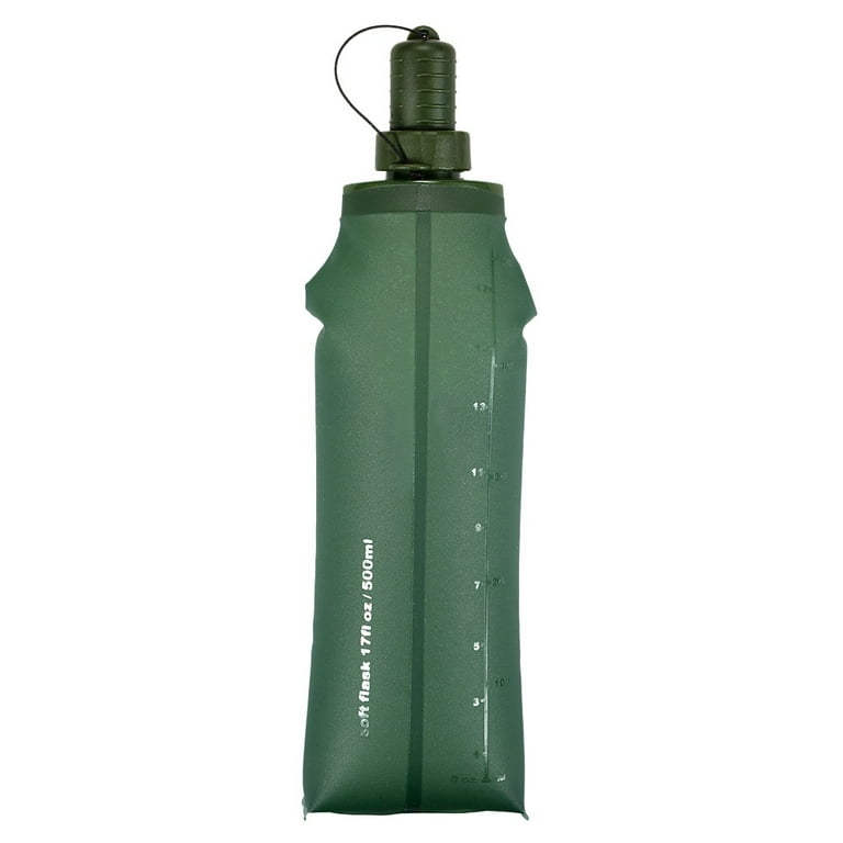 Soft Bottle TPU Folding Soft Flask Sport Water Bottle Running Camping  Hiking Water Bag Collapsible Drink Water Bottle 