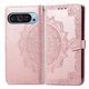 thumbnail image 3 of Funda abatible para Google Pixel 9 5g, de cuero con patrón exquisito, sencilla, para negocios, a prueba de golpes, 3 of 5