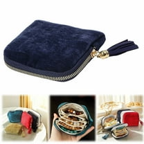 Travel Jewelry Case, Travel Jewelry Case, Portable Jewelrys Organizer Pouch With Zipper & Tassel, Multi-Layer Storage For Earring Necklace Ring Bracelet For Girls Trip