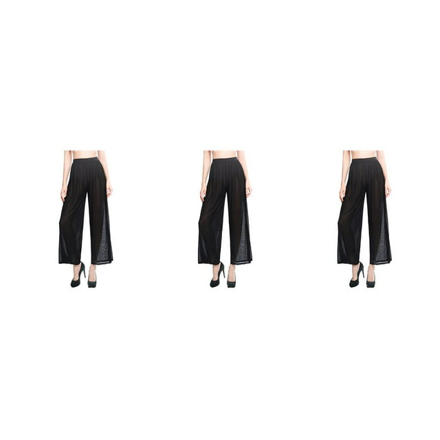 Eigraketly Pantalones de playa para mujer, ropa de playa, pierna ancha, cómodos, transpirables, holgados, pantalones transparentes, Oceanside, Type2 NO2