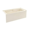 thumbnail image 2 of Voltaire 60" x 32" Left-Hand Drain Alcove Bathtub with Apron in Bisque, 2 of 9