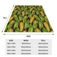 thumbnail image 3 of Fotbe Corn 2 Manta de Franela Acolchonada con Estampado, Súper Suave y Esponjosa, Extra Grande para Sofá, Cama, Uso Todo el Año-50"x40", 3 of 7