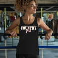 thumbnail image 4 of Country Girl Logo Women's Tank Top Western Rodeo Style Southern Pride Cowgirl Rustic Feminine Farm Life Ranch, 4 of 7