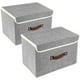 Duslogis Foldable Storage Boxes with Lids, Fabric Storage Bins with