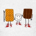 thumbnail image 3 of CafePress - Funny Smores Camping Cartoon T Shirt - Light T-Shirt Kids XS-XL, 3 of 4