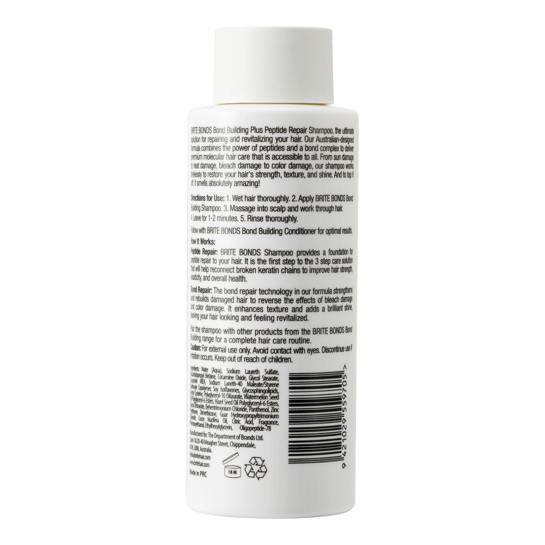 BRITE BONDS Repair Shampoo for Damaged Hair, 6.76 fl oz