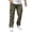 Green, variant on WIZUTIZ Mens Cargo Work Pants Elastic Waist Casual Lightweight Fashion Solid Trousers Outdoor Wrinkle Resistant Gym Sweatpants