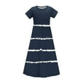 thumbnail image 4 of JoyHoop Girls Maxi Dress Short Sleeve Casual Holiday Dress with Pockets for 4-14 Years, 4 of 9