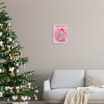 thumbnail image 2 of Merry & Bright Christmas Cat Holiday Graphic Art White Framed Art Print Wall Art, 2 of 7
