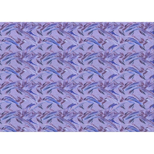 Ahgly Tapis Rectangulaire Lavable en Machine Intérieur Transitionnel Bleu Ardoise, 2 Pieds x 3 Pieds