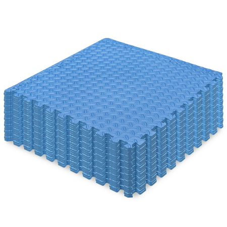 Best Choice Products 24-Piece Puzzle Exercise Mat EVA Foam Interlocking Tiles, (Level Best Concrete Flooring)