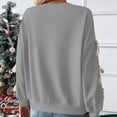 thumbnail image 4 of Valentine Tops for Women Long Sleeves Valentine Sweatshirt Trendy Love Heart Shirts Plus Size Ladies Gift Tops 2026 Gray S, 4 of 8