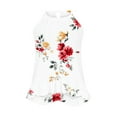 thumbnail image 5 of Ichuanyi Womens Shirts , Fashion Women Printed Halter O-Neck Tank Sleeveless Casual Tee Tops Blouse, 5 of 6