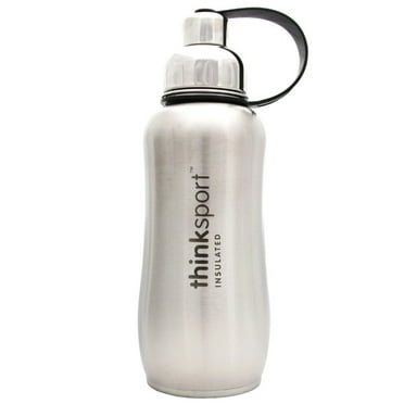 Thinksport Stainless Steel Sports Bottle, Silver (25 ounce)
