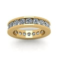 thumbnail image 3 of Natural 3.00Ct Round Cut Diamond Channel Set Women's Anniversary Wedding Eternity Band Ring Solid 14k Yellow Gold G SI1, 3 of 3