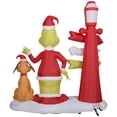 thumbnail image 4 of Grinch & Max inflable navideño con poste de lámpara de 180 cm de altura, 4 of 5