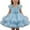 A-Sky Blue29, variant on XUELUO Toddler Girls Tulle Princess Dress Puff Shoulder Ruffled Floral Dress Pearl Waistband Holiday Fluffy Party Skirts