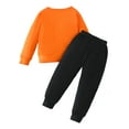 thumbnail image 6 of Boys Outfits Halloween Long Sleeve Cartoon Skeleton Print Pants 2 Piece Sports Clothes Boy Clothes Orange 2 Years-3 Years, 6 of 6