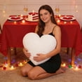 thumbnail image 4 of On Sale!Decorative Heart-Shaped Throw Pillow with Insert, Soft Plush Heart Cushion for Sofa, Bed, and Home Decor, 4 of 6