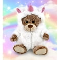 thumbnail image 5 of DolliBu Sitting Brown Bear Unicorn Plush Stuffed Animal Toy - Super Soft Bearcorn Dress Up with Removable Plush Unicorn Outfit, Cute Fantasy Wildlife Gift - 9 Inch, 5 of 8