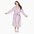 thumbnail image 3 of Tirrinia Women's Plush Soft Robe, Fluffy, Warm, and Fleece Sherpa Shaggy Bathrobe for Ultimate Comfort, Machine Washable, Medium Size, Purple, 3 of 8