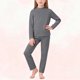 thumbnail image 1 of Cowsor 2 Piece Pajamas Set Kids Sleepwear Cartoon Printed Nightwear Cotton Long Sleeve Shirt Pants Loungewear, 1 of 7