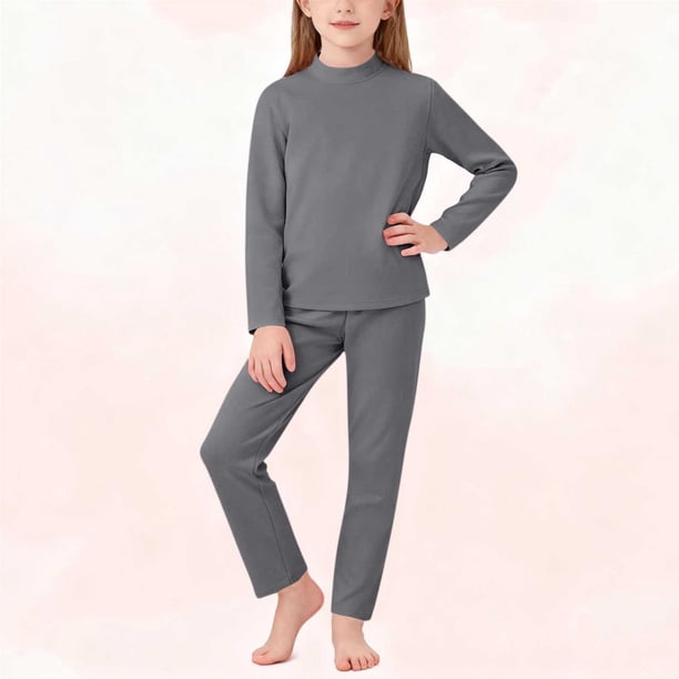 Cowsor 2 Piece Pajamas Set Kids Sleepwear Cartoon Printed Nightwear Cotton Long Sleeve Shirt Pants Loungewear