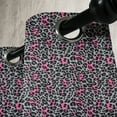 thumbnail image 3 of Ambesonne Leopard Print Grommet Curtain, Cheetah Panther Spots, 50" x 84", Black Grey and Pink, 3 of 6
