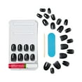 thumbnail image 3 of KISS Gel Fantasy, Press-On Nails, Nail glue included, 'Jelly Queen', Black, Short Size, Oval Shape, Includes 28 Nails, 2g glue, 1 Manicure Stick, 1 Mini File, 3 of 7