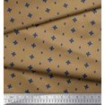 thumbnail image 2 of Soimoi Brown Rayon Fabric Geometric Plus Sign & Jamdani Print Fabric by Yard 56 Inch Wide, 2 of 2