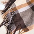 thumbnail image 5 of Yuanlong Womens Scarves Vintage Plaid Fringe Fall Winter Thick Warm Wrap Shawl Cozy Minimal Versatile Casual Neckwear, 5 of 6