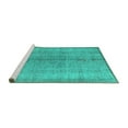 thumbnail image 2 of Ahgly Company Machine Washable Indoor Rectangle Persian Turquoise Blue Traditional Area Rugs, 2' x 4', 2 of 4