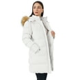 thumbnail image 4 of WenVen Women's Winter Coat Warm Puffer Jacket Waterproof Winter Jacket with Hood White 2XL, 4 of 8
