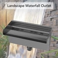 thumbnail image 4 of Water Pool Fountain, Stainless Steel Pool Waterfall Spillway, Waterfall Outlet with Connector, Water Fall Fountain for Swimming Pool, Villa, Courtyard, Garden, Pond, Spa, 4 of 7