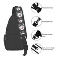 thumbnail image 4 of Lsque HUSKY Face Pattern Cross Chest Bag Diagonally – Premium Durable Front Chest Sling with Adjustable Padded Strap, High-Capacity Storage, 4 of 8
