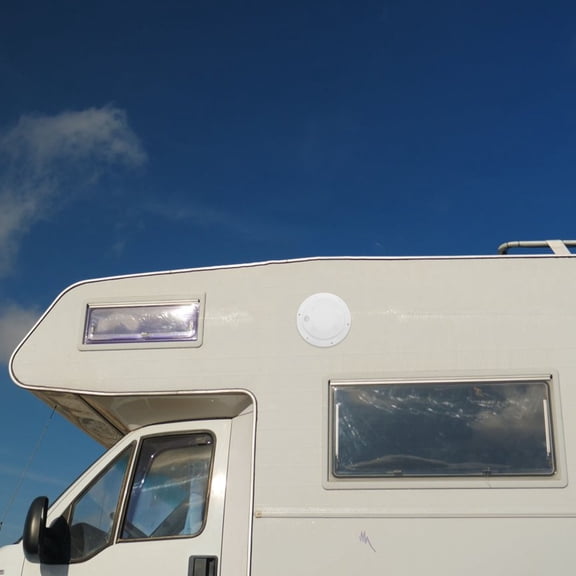 BESTYASH White RV Roof Vent Cover with Universal Fit and Easy Installation Kit for Improved Airflow and Ventilation