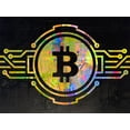 thumbnail image 4 of Stephen Chambers 14x12 Black Modern Wood Framed Wall Art Titled - Bitcoin 2, 4 of 6