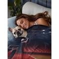 thumbnail image 6 of King Size Flat Sheet Only, Basketball Court Soft Brushed Microfiber Bed Sheets, Indoor Sports Field Scene Modern Hotel Quality Breathable Bedding Top Sheet, Easy Care, 105"x98", 6 of 9