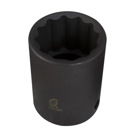 

Sunex Tools 319MZ - 3/8 Drive 19MM 12 Point Metric Standard Impact Socket