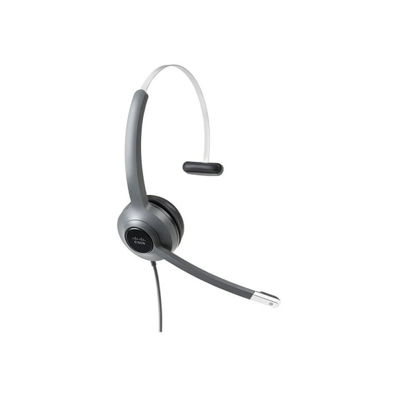Cisco 521 Headset - Mono - Black - Mini-phone, USB - Wired - Over-the-head - Monaural - Supra-aural - Uni-directional, Electret, Condenser Microphone