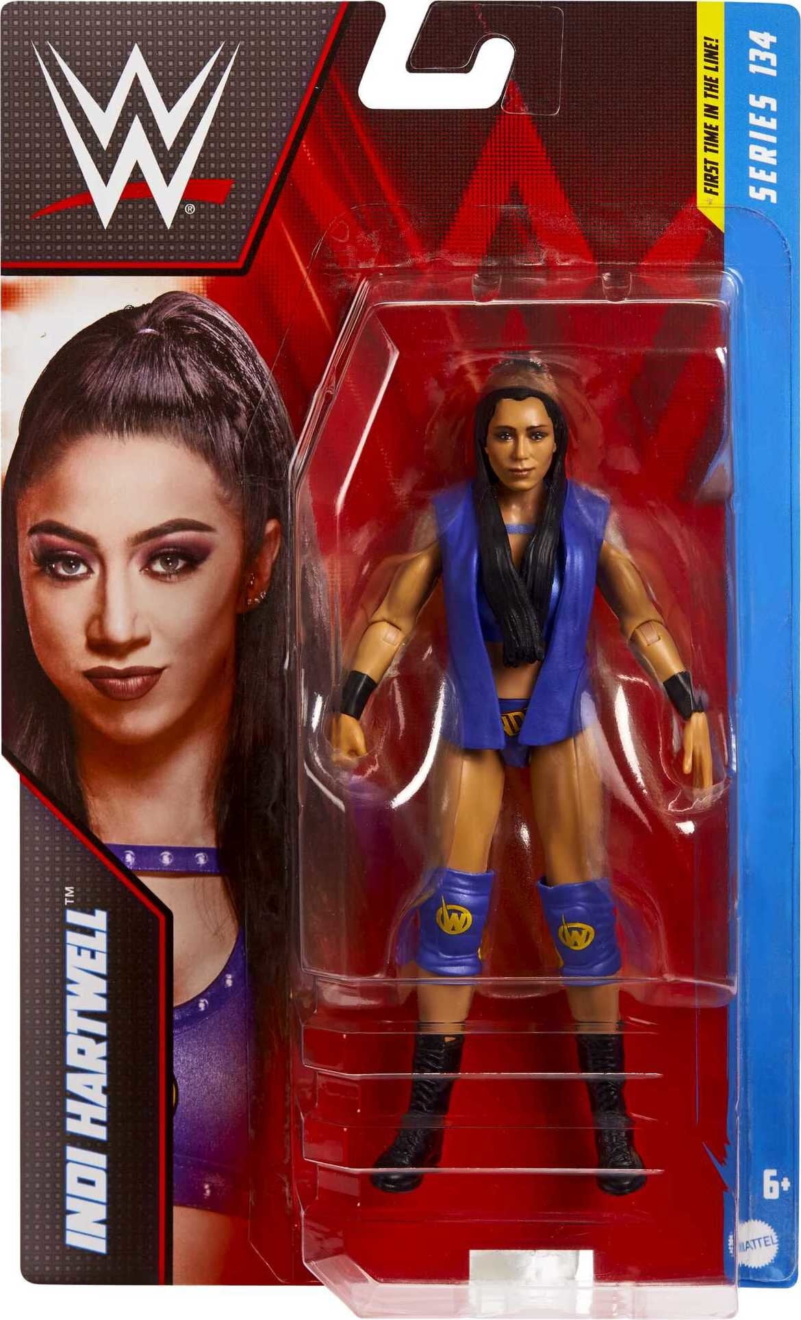 WWE Basic Action Figure, INDI HARTWELL, 6-inch Collectible for Ages 6 Years Old & Up