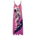 thumbnail image 3 of Space Astronaut Design Sleeveless Dress Woman Fashion Long Dresses Women's Summer Suit Dress 2025, 3 of 6