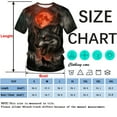 thumbnail image 4 of Rebaike Wolf T-shirt for Men Dark Forest Animal Graphic Tee Shirt, 4 of 7