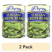 (2 pack) Allen's Italian Green Beans, Canned Vegetables, 38 oz Can