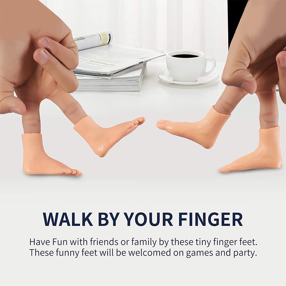 6 Pairs of Interactive Finger Puppets Mini Feet Left Right Foot Story