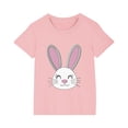 thumbnail image 3 of Aloohaidyvio Girls Easter Clothes Easter Bunny Graphic T-Shirt for Girls, Soft Cotton Short Sleeve Top for Holiday Party 9 Years, 3 of 4
