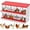 Red without Leg, variant on Tuekys Chicken Nesting Boxes, 6 Compartment Metal Chicken Egg Laying Box with Vented Holes and Legs for Chicken Coop, Red