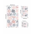 thumbnail image 4 of Coastal Ocean Towel Set of 3, Soft Microfiber Bath Towels, Hand Towel, Washcloths, Green Pink Coral Starfish Seahorse Shell Quick-Dry Absorbent Towels for Bathroom Kitchen Hotel Beach Gym Spa, 4 of 7